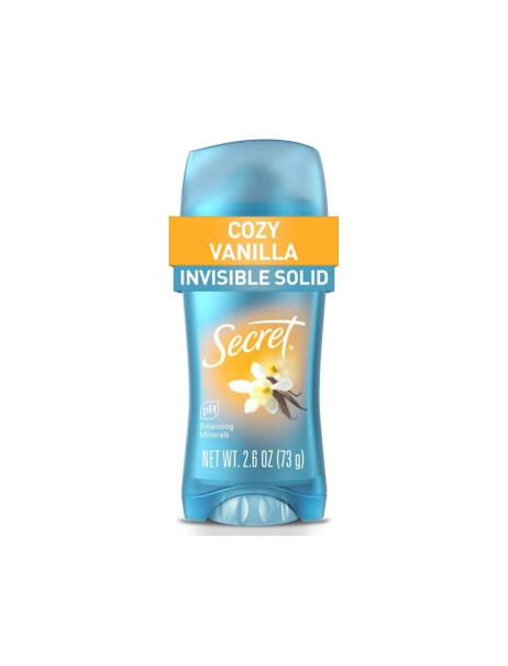 Secret Invisible Solid Ph Minerals 48h Deodorant Cozy Vanilla Твердый дезодорант-антиперспирант Уютная ваниль