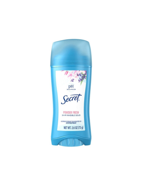 Secret Invisible Solid Ph Balanced Deodorant Powder Fresh Твердый дезодорант-антиперспирант Порошковая свежесть