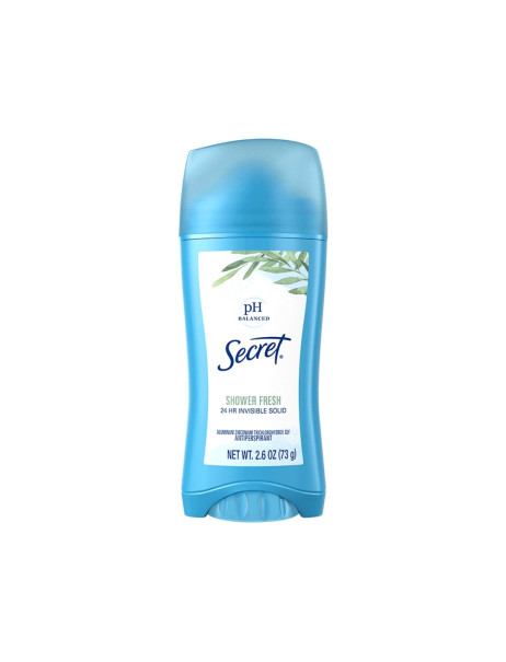 Secret Invisible Solid Ph Balanced Deodorant Shower Fresh Твердый дезодорант-антиперспирант Свежесть душа