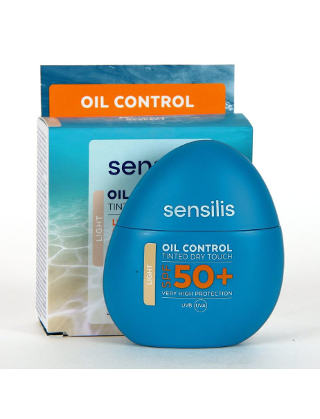 Sensilis Oil Control SPF50+ Tinted Матирующий солнцезащитный крем SPF50+ с тоном