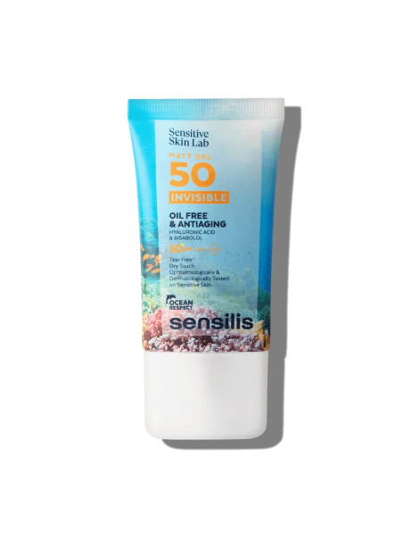 Sensilis Matt Gel 50 Invisible Oil Free & Antiaging Фотозахисний матуючий гель з SPF50