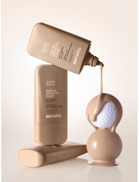 Sensilis Pure Age Perfection Make-Up Себорегулюючий та матуючий флюїд з тоном