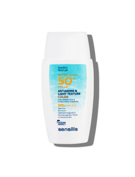 Sensilis Water Fluide SPF50+ Color Сонцезахисний антивіковий флюїд з тоном