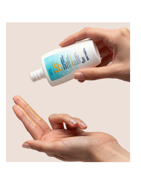 Sensilis Water Fluide SPF50+ Color Сонцезахисний антивіковий флюїд з тоном