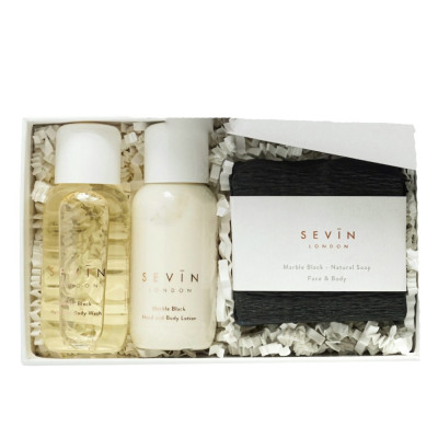 Sevin London Hand And Body Wash Gift Set Marble Black Подарочный набор для очищения рук и тела с ароматом гвоздики и бергамота