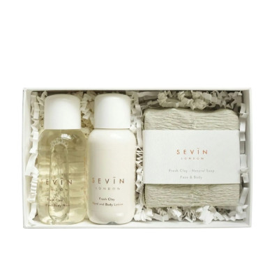 Sevin London Hand And Body Wash Gift Set Fresh Clay Подарочный набор для очищения рук и тела с ароматом мускусной ванили и иланг-иланга