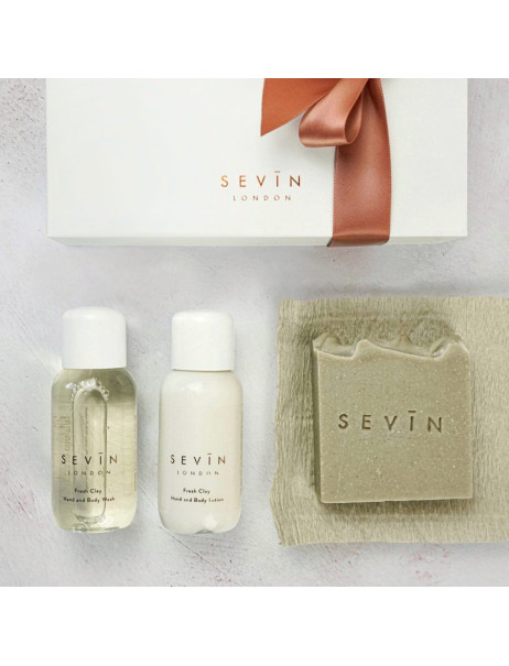 Sevin London Hand And Body Wash Gift Set Fresh Clay Подарочный набор для очищения рук и тела с ароматом мускусной ванили и иланг-иланга