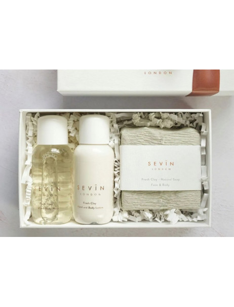 Sevin London Hand And Body Wash Gift Set Fresh Clay Подарочный набор для очищения рук и тела с ароматом мускусной ванили и иланг-иланга