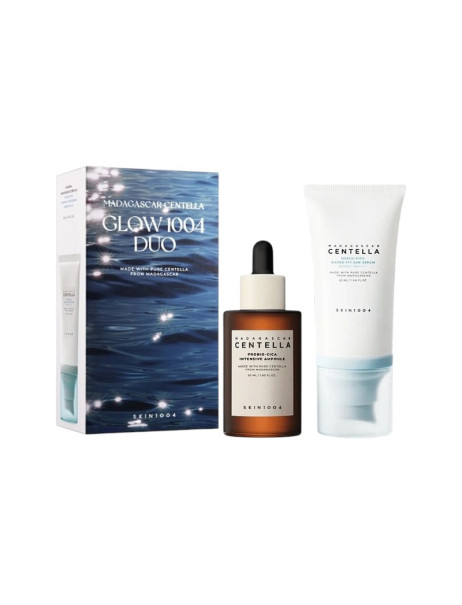 SKIN1004 Madagascar Centella Glow 1004 Duo Набор для ежедневного увлажнения и SPF-защиты кожи