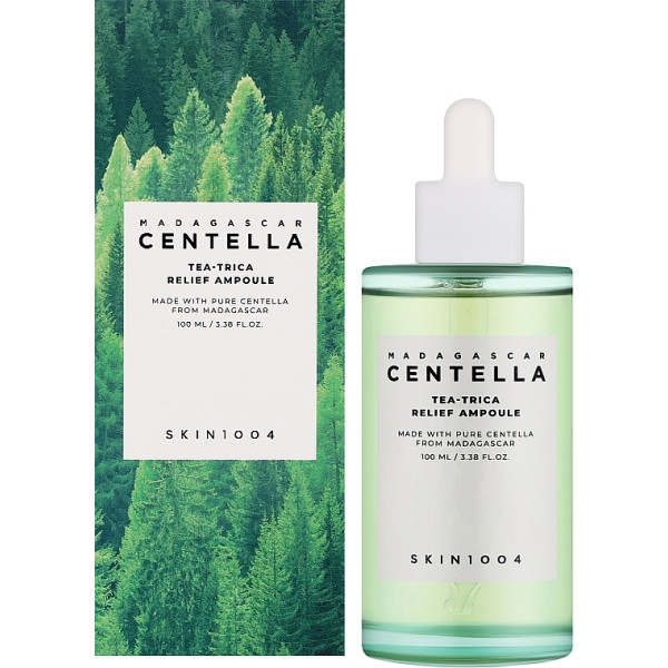 SKIN1004 Madagascar Centella Tea-Trica Relief Ampoule Заспокійлива сироватка для проблемної шкіри