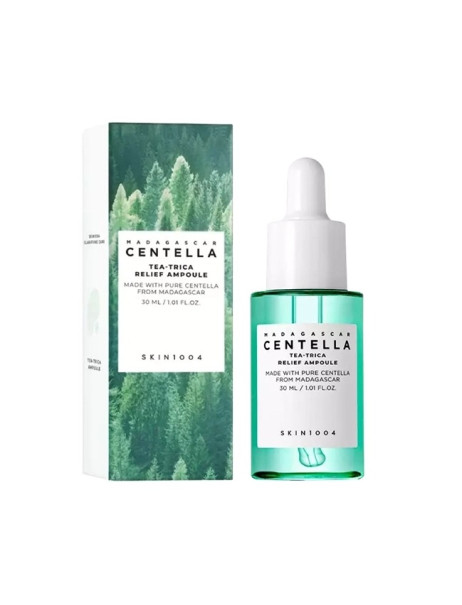 SKIN1004 Madagascar Centella Tea-Trica Relief Ampoule Заспокійлива сироватка для проблемної шкіри