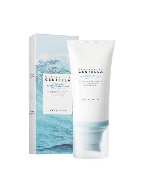 SKIN1004 Madagascar Centella Hyalu-Cica Water-Fit Sun Serum SPF50+ PA++++ Солнцезащитная сыворотка с центеллой азиатской и гиалуроновой кислотой