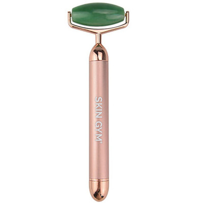 Skin Gym Jade Vibrating Lift & Contour Beauty Roller Вибрирующий нефритовый массажер для лица