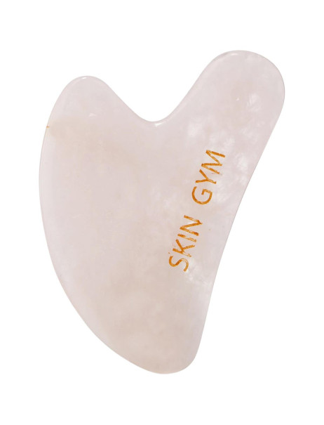 Skin Gym Rose Quartz Crystal Sculpty Heart Gua Sha Tool Скребок гуаша з рожевого кварцу в формі серця