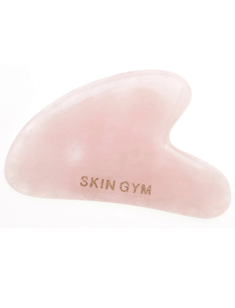 Skin Gym Скребок гуаша з рожевого кварцу