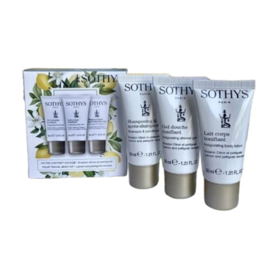 Sothys Body Promo Box Набір мініатюр для догляду за тілом та волоссям лимон та петитгрейн