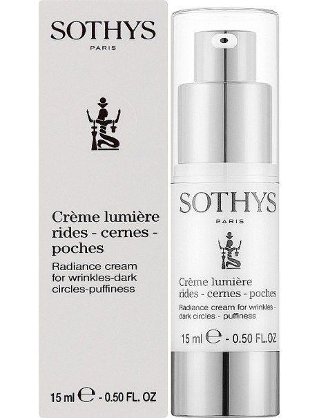Sothys Radiance Cream For Wrinkles Dark Circles Puffiness Крем для шкіри навколо очей від зморшок, темних кіл і набряків