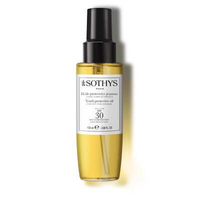 Sothys Youth Protective Oil SPF30 Омолоджуюча захисна олія для обличчя, тіла та волосся