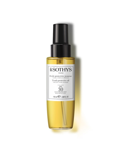 Sothys Youth Protective Oil SPF30 Омолоджуюча захисна олія для обличчя, тіла та волосся