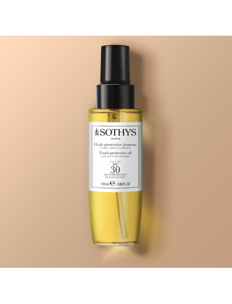 Sothys Youth Protective Oil SPF30 Омолоджуюча захисна олія для обличчя, тіла та волосся
