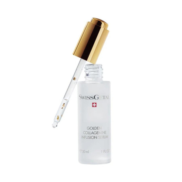 SwissGetal Golden Collagenine Infusion Serum Багатофункціональна золота сироватка для шкіри обличчя