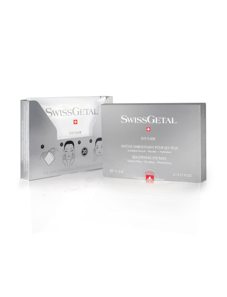 SwissGetal Eye Elixir Beautifying Eye Pads Відновлюючі патчі з миттєвим ефектом