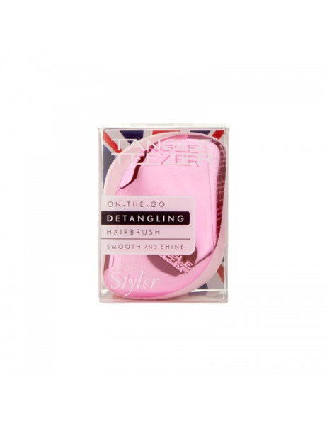 Tangle Teezer Compact Styler Baby Doll Pink Chrome Компактний гребінець для волосся