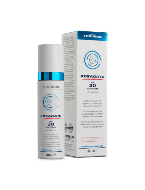 Tebiskin Rosagate SPF30+ Day Cream Денний сонцезахисний крем для шкіри з куперозом