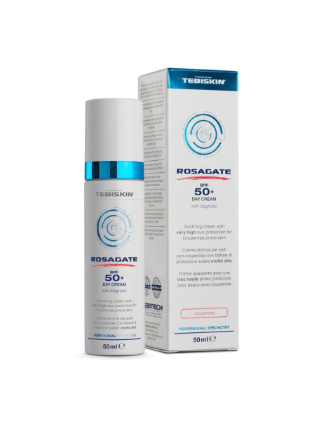 Tebiskin Rosagate SPF50+ Day Cream Денний сонцезахисний крем для шкіри з куперозом