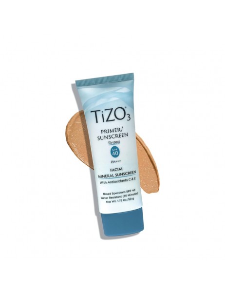 TiZO 3 Facial Primer/Sunscreen Tinted SPF 40 PA+++ Крем/праймер мінеральний сонцезахисний з відтінком