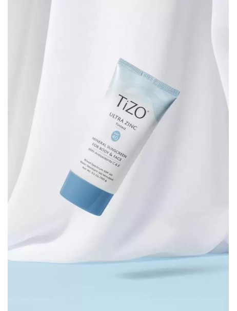 TiZO Ultra Zinc Body & Face Tinted SPF 40 Мінеральний сонцезахисний крем для обличчя та тіла тонуючий