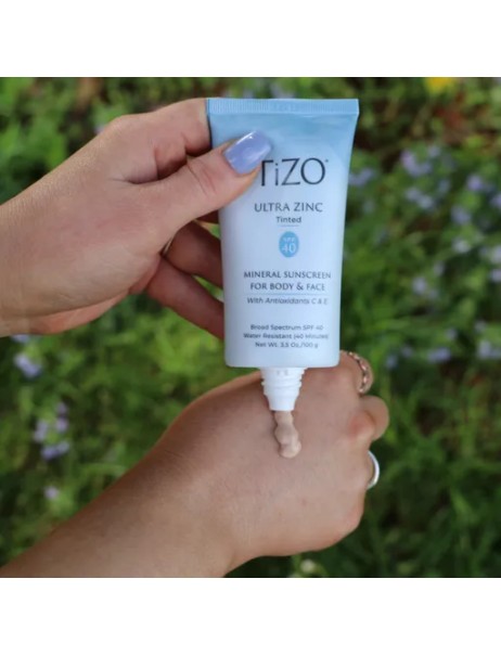 TiZO Ultra Zinc Body & Face Tinted SPF 40 Мінеральний сонцезахисний крем для обличчя та тіла тонуючий