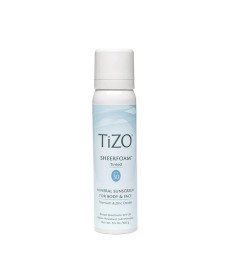 TiZO SheerFoam Body & Face Tinted SPF 30 Мінеральна сонцезахисна пінка для обличчя та тіла тонуюча - Написати відгук