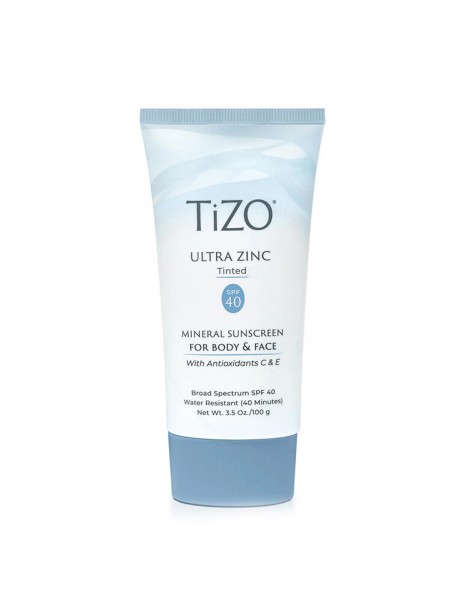 TiZO Ultra Zinc Body & Face Tinted SPF 40 Мінеральний сонцезахисний крем для обличчя та тіла тонуючий