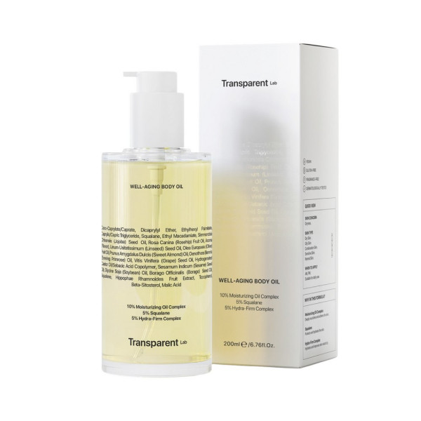 Transparent Lab Well-Aging Body Oil Регенеруюча олія для тіла