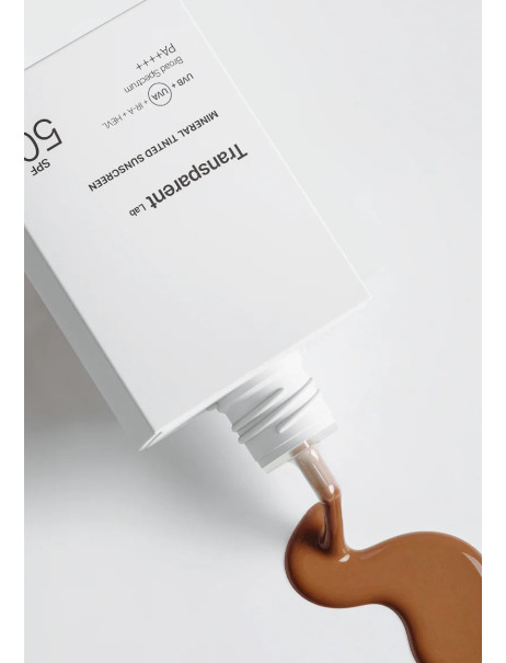Transparent Lab Mineral Tinted Sunscreen SPF50 Мінеральний сонцезахисний крем з відтінком