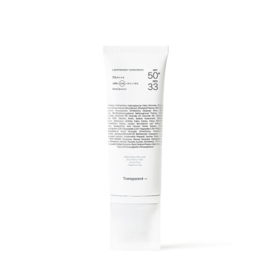 Transparent Lab Lightweight Sunscreen SPF 50+ Легкий сонцезахистний крем