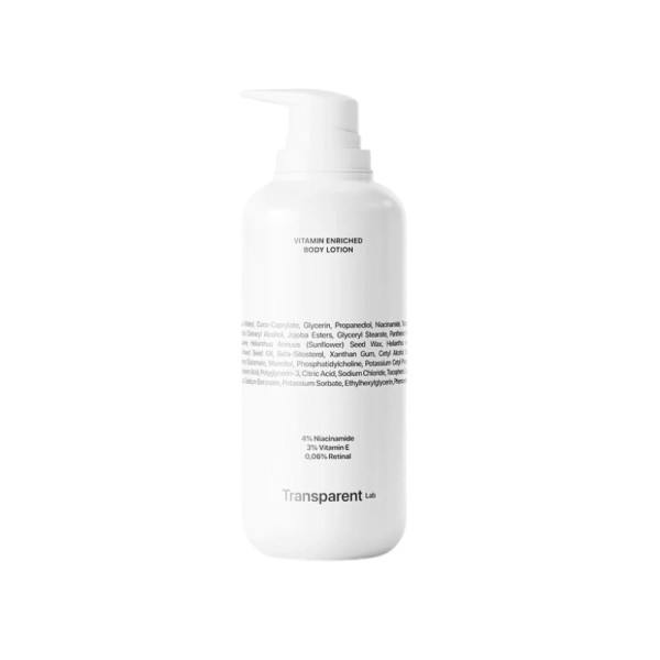 Transparent Lab Vitamin Enriched Body Lotion Збагачений вітамінами лосьйон для тіла