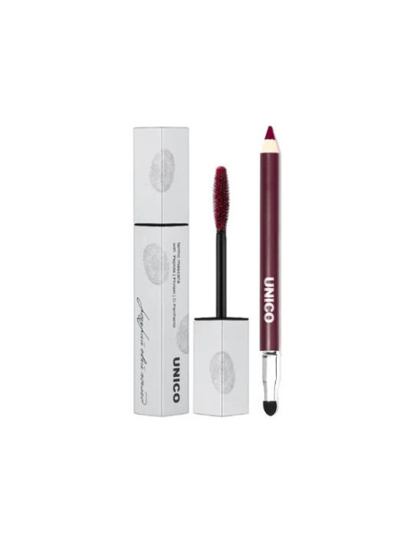 Unico Burgundy Rush Beauty Duo Набір туш бургунді + олівець для губ і очей