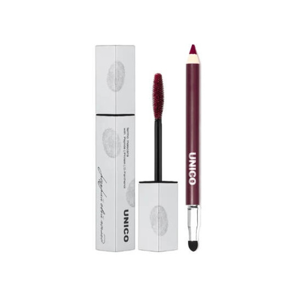Unico Burgundy Rush Beauty Duo Набір туш бургунді + олівець для губ і очей