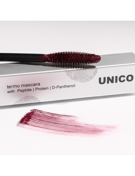 Unico Termo Mascara With Peptides Burgundy Термо-туш для вій з пептидами бургунді