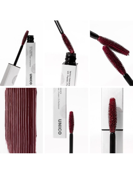 Unico Termo Mascara With Peptides Burgundy Термо-туш для вій з пептидами бургунді