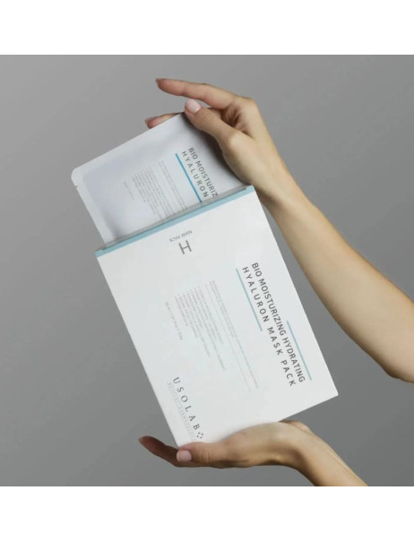 Usolab Bio Moisturizing Hydrating Hyaluron Mask Зволожуюча, заспокійлива та омолоджуюча маска