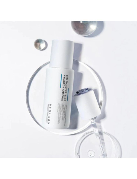 Usolab Bio Moisturizing Hyaluron Ampoule Увлажняющая, успокаивающая и омолаживающая сыворотка