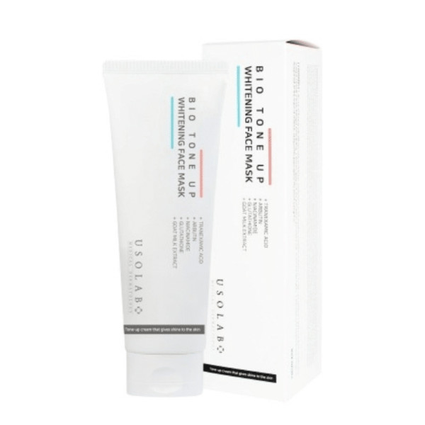 Usolab Bio Tone Up Whitening Face Mask Маска для освітлення шкіри та ефекту миттєвого сяяння