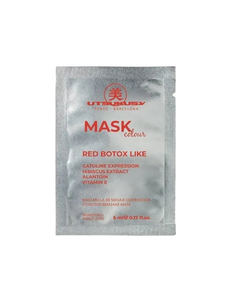 Utsukusy Mask Color Red Botox Like Маска красная с эффектом ботокса