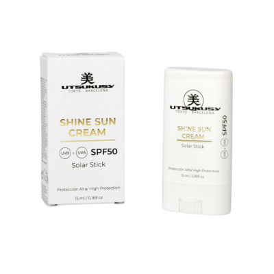 Utsukusy Shine Sun Cream Stick SPF 50 Кремовий сонцезахисний стік для обличчя та тіла 