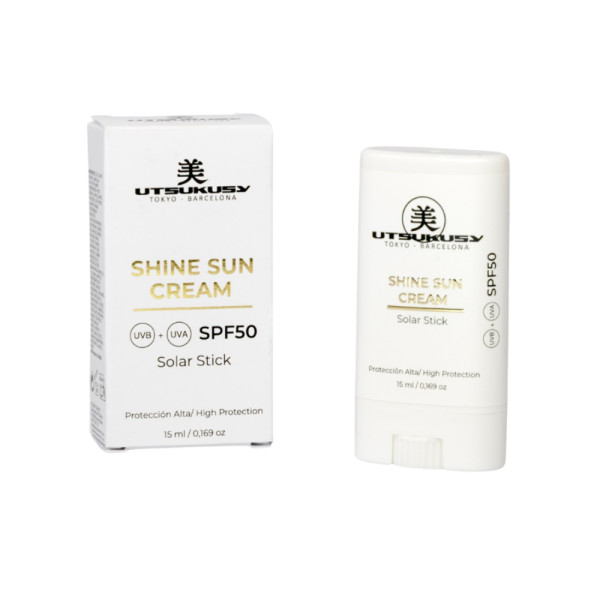 Utsukusy Shine Sun Cream Stick SPF 50 Кремовий сонцезахисний стік для обличчя та тіла 