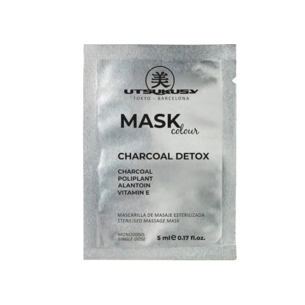 Utsukusy Mask Color Charcoal Detox Черная Детокс маска для сияния кожи