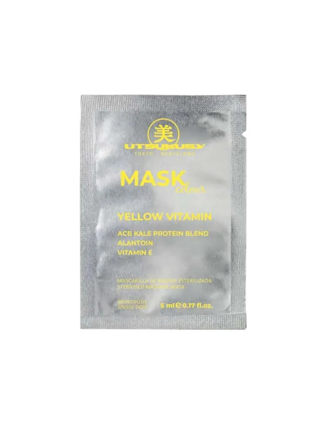Utsukusy Mask Color Yellow Vitamin Витаминная маска Желтая для сияния кожи